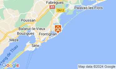 Map Frontignan Apartment 125024