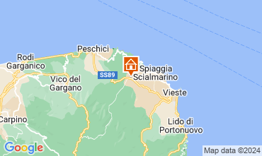 Map Vieste Villa 109613