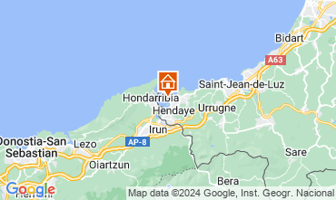 Map Hendaye Apartment 113549