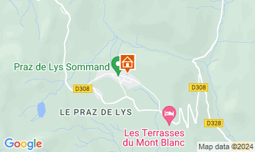 Map Praz de Lys Sommand One-room apartment 122653