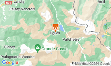 Map Tignes Apartment 69012