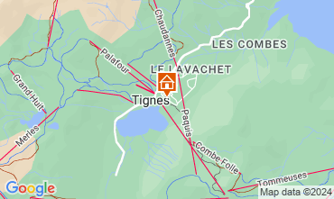 Map Tignes Apartment 69012