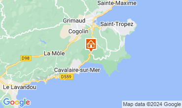 Map La Croix Valmer Villa 62547