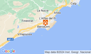 Map Benidorm Apartment 60317