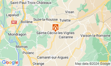 Map Sainte-Ccile-les-Vignes Vacation rental 113447