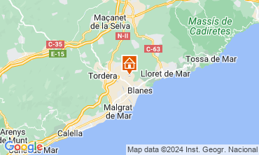 Map Lloret de Mar Apartment 123202