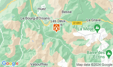 Map Les 2 Alpes Chalet 60919