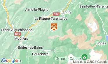 Map La Plagne One-room apartment 106820