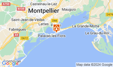 Map Palavas-les-Flots Apartment 67533