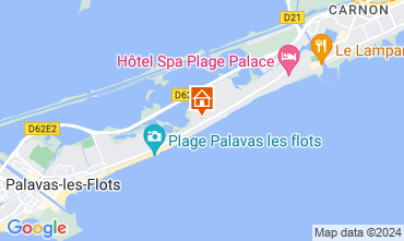 Map Palavas-les-Flots Apartment 67533