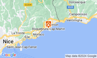 Map Roquebrune Cap Martin One-room apartment 94016