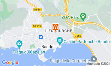 Map Bandol Apartment 125954