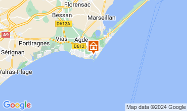 Map Cap d'Agde Apartment 114789