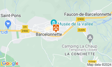 Map Barcelonnette Apartment 4863