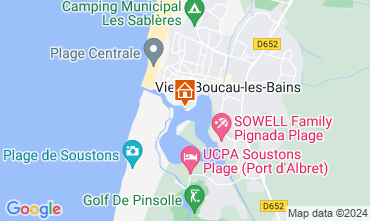Map Vieux Boucau Apartment 72746