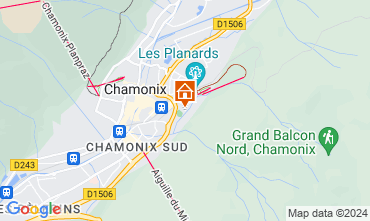 Map Chamonix Mont-Blanc Apartment 127823