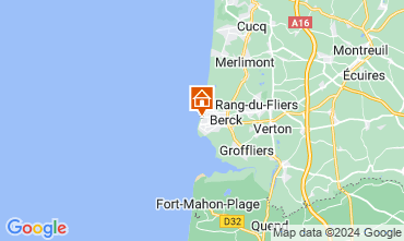 Map Berck-Plage One-room apartment 54608