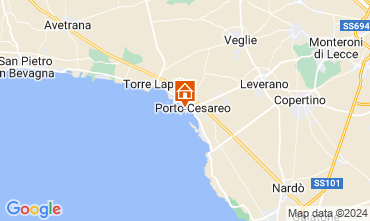 Map Porto Cesareo Apartment 128934