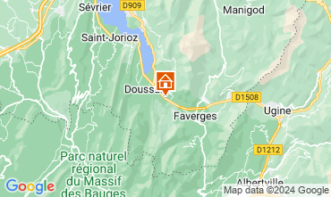Map Annecy Vacation rental 101226