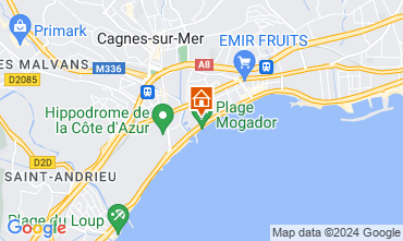 Map Cagnes sur Mer One-room apartment 128326