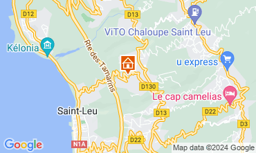 Map Saint Leu Vacation rental 120543