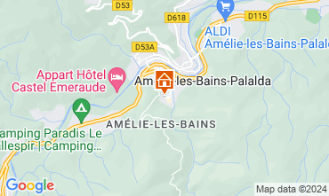 Map Amlie-Les-Bains One-room apartment 106653