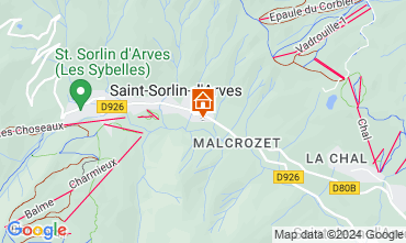 Map Saint Sorlin d'Arves Apartment 115543