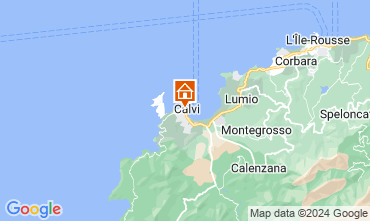 Map Calvi Apartment 120934