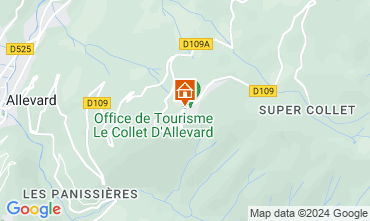 Map Le Collet d'Allevard Apartment 88530