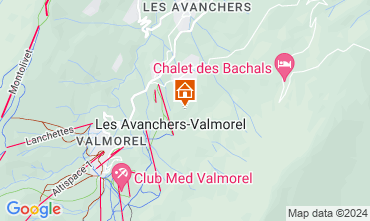 Map Valmorel Apartment 44255