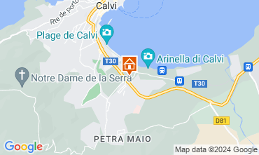 Map Calvi Apartment 112702