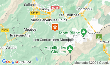 Map Les Contamines Montjoie Chalet 19543