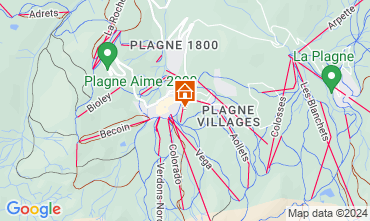 Map La Plagne Chalet 2151