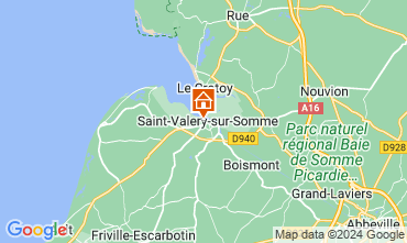 Map Saint Valry sur Somme Vacation rental 81455