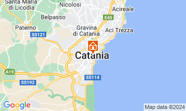 Map Catania Apartment 127998