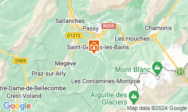 Map Saint Gervais Mont-Blanc Chalet 2585