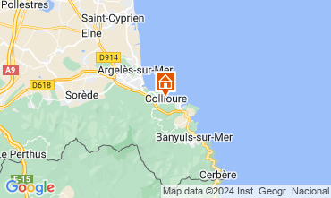 Map Collioure One-room apartment 109286
