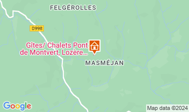 Map Pont-de-Montvert Vacation rental 129062