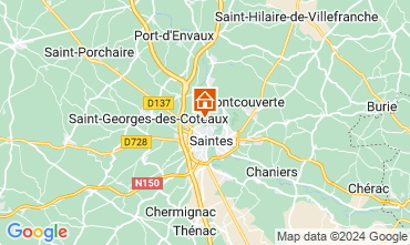 Map Saintes Apartment 124310