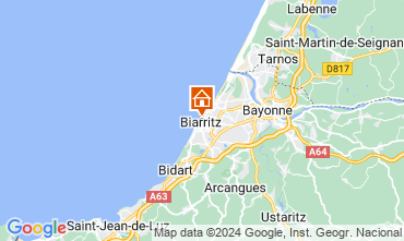 Map Biarritz One-room apartment 124628