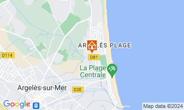 Map Argeles sur Mer Apartment 84346