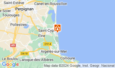 Map Saint Cyprien Apartment 8720