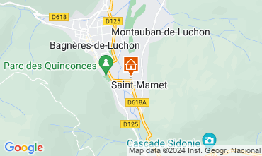 Map Luchon Superbagneres Apartment 29115