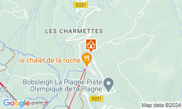 Map La Plagne Chalet 2180