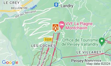 Map Montchavin les Coches Apartment 48447