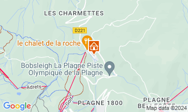 Map La Plagne Chalet 2126