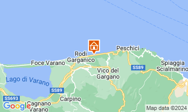 Map Rodi Garganico Apartment 127253