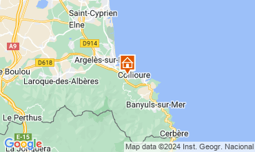 Map Collioure Apartment 122295