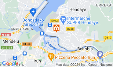 Map Hendaye Apartment 123964