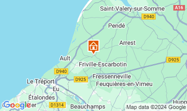 Map Saint Valry sur Somme Vacation rental 129152